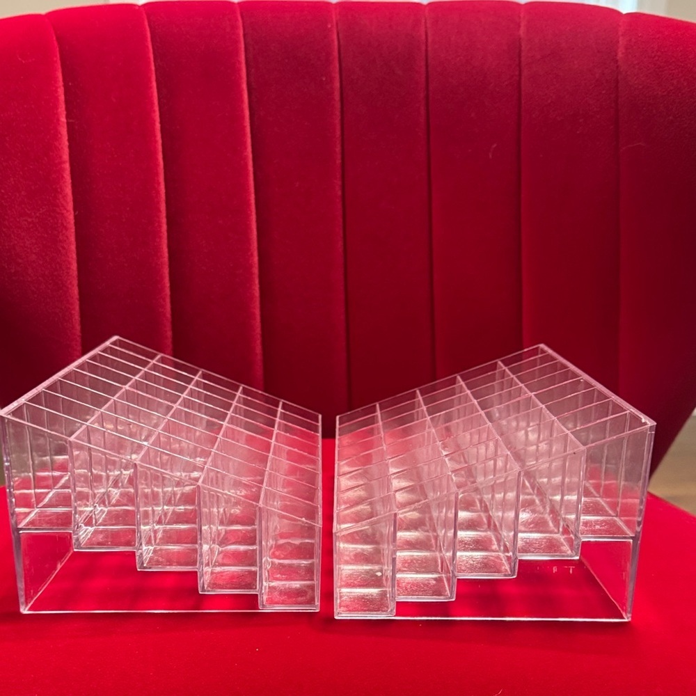 2 Pack Lipstick & Makeup Organizer, 40 Slot Acrylic Cosmetic Display Case - Picture 6 of 9